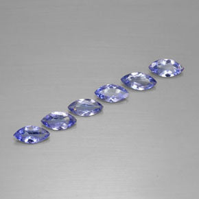 1.77캐럿 천연 바이올렛 블루 탄자나이트 보석, 마퀴즈, 7×3.5 mm, VVS-VS