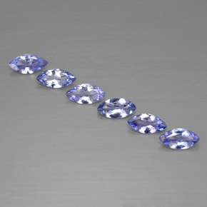 1.82캐럿 천연 강렬한 바이올렛 블루 탄자나이트 보석, 마퀴즈, 6.9×3.5 mm, VVS-VS