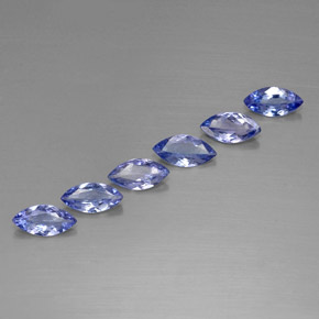 1.78캐럿 천연 바이올렛 블루 탄자나이트 보석, 마퀴즈, 7×3.5 mm, VVS-VS