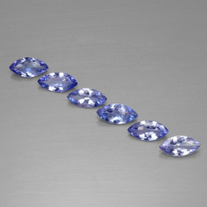 캐럿 천연 바이올렛 블루 탄자나이트 보석, 마퀴즈, 7×3.4 mm, VVS-VS