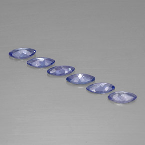 캐럿 천연 바이올렛 블루 탄자나이트 보석, 마퀴즈, 7×3.4 mm, VVS-VS