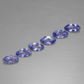 캐럿 천연 바이올렛 블루 탄자나이트 보석, 마퀴즈, 7×3.5 mm, VVS-VS