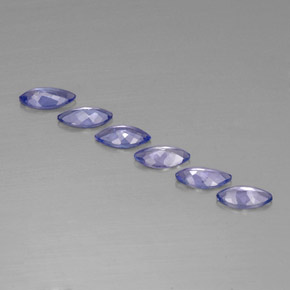 캐럿 천연 바이올렛 블루 탄자나이트 보석, 마퀴즈, 7×3.5 mm, VVS-VS