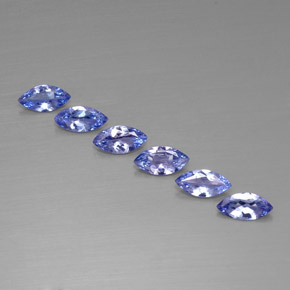 캐럿 천연 바이올렛 블루 탄자나이트 보석, 마퀴즈, 6.8×3.4 mm, VVS-VS