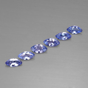 캐럿 천연 바이올렛 블루 탄자나이트 보석, 마퀴즈, 6.8×3.4 mm, VVS-VS