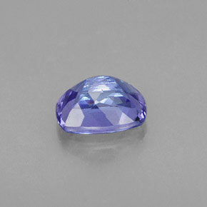 0.96캐럿 천연 바이올렛 블루 탄자나이트, 쿠션 컷, 6.8×5 mm, VS