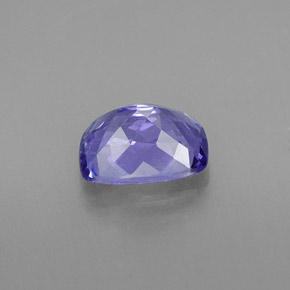 0.99캐럿 천연 바이올렛 블루 탄자나이트, 쿠션 컷, 6.8×5.1 mm, VS-SI
