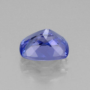 1.26캐럿 천연 바이올렛 블루 탄자나이트, 쿠션 컷, 7.5×5.6 mm, VVS