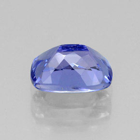 0.97캐럿 천연 바이올렛 블루 탄자나이트, 쿠션 컷, 6.9×4.9 mm, VVS