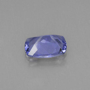 0.79캐럿 천연 바이올렛 블루 탄자나이트, 쿠션 컷, 7×4.9 mm, VS