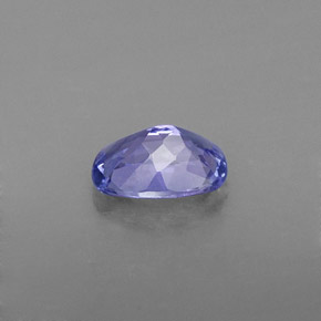 0.81캐럿 천연 바이올렛 블루 탄자나이트, 쿠션 컷, 7×4.9 mm, VVS