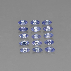 캐럿 천연 바이올렛 블루 탄자나이트 보석, 마퀴즈, 3.9×2 mm, VVS-VS