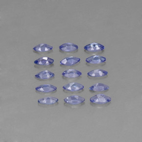 캐럿 천연 바이올렛 블루 탄자나이트 보석, 마퀴즈, 3.9×2 mm, VVS-VS