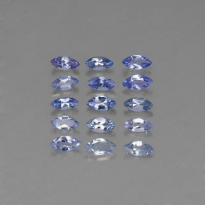 캐럿 천연 바이올렛 블루 탄자나이트 보석, 마퀴즈, 4.2×2.1 mm, VVS-VS