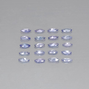 캐럿 천연 바이올렛 블루 탄자나이트 보석, 마퀴즈, 3.9×1.9 mm, VVS-VS
