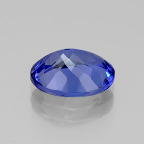 2.80캐럿 천연 바이올렛 블루 탄자나이트, 타원형 컷, 10.2×7.9 mm, VVS