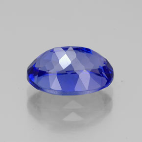 3.33캐럿 천연 바이올렛 블루 탄자나이트, 타원형 컷, 10.6×7.7 mm, VVS