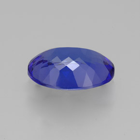 3.06캐럿 천연 바이올렛 블루 탄자나이트, 타원형 컷, 10.9×8 mm, VVS-VS