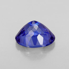 3.13캐럿 천연 바이올렛 블루 탄자나이트, 타원형 컷, 9.8×7.9 mm, VVS