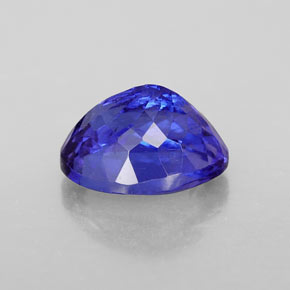 3.40캐럿 천연 바이올렛 블루 탄자나이트, 타원형 컷, 10×8 mm, VVS
