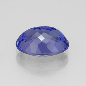 2.99캐럿 천연 바이올렛 블루 탄자나이트, 타원형 컷, 10.6×7.6 mm, IF