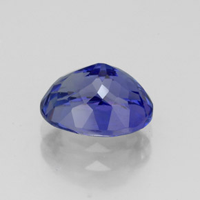 2.49캐럿 천연 바이올렛 블루 탄자나이트, 타원형 컷, 9×7.1 mm, VVS-VS