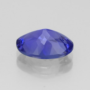 2.57캐럿 천연 바이올렛 블루 탄자나이트, 타원형 컷, 10.4×7.6 mm, IF