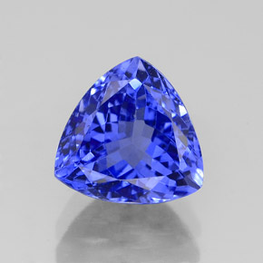 2.41캐럿 천연 바이올렛 블루 탄자나이트, 트릴리언, 8.2×8.2 mm, VVS