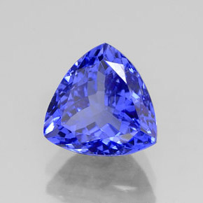 2.41캐럿 천연 바이올렛 블루 탄자나이트, 트릴리언, 8.2×8.2 mm, VVS