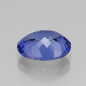 2.76캐럿 천연 바이올렛 블루 탄자나이트, 타원형 컷, 10.1×8 mm, VVS