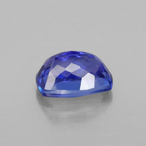 1.82캐럿 천연 바이올렛 블루 탄자나이트, 쿠션 컷, 8.1×6 mm, VVS