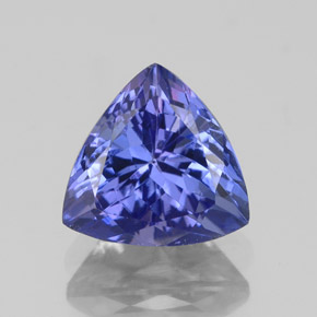 2.19캐럿 천연 바이올렛 블루 탄자나이트, 트릴리언, 8.2×8.1 mm, VVS-VS