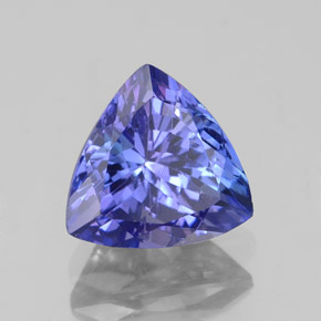 2.19캐럿 천연 바이올렛 블루 탄자나이트, 트릴리언, 8.2×8.1 mm, VVS-VS