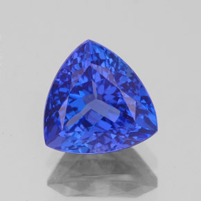 2.12캐럿 천연 바이올렛 블루 탄자나이트, 트릴리언, 8.1×8.1 mm, VVS