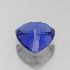 2.12캐럿 천연 바이올렛 블루 탄자나이트, 트릴리언, 8.1×8.1 mm, VVS