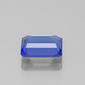 1.63캐럿 천연 바이올렛 블루 탄자나이트, 에메랄드 컷, 8.2×6.1 mm, VVS-VS