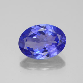 2.83캐럿 천연 바이올렛 블루 탄자나이트, 타원형 컷, 10.9×8 mm, VVS-VS