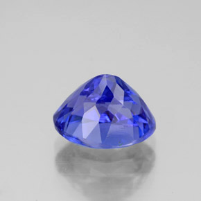 2.75캐럿 천연 바이올렛 블루 탄자나이트, 타원형 컷, 9.1×7.1 mm, VVS