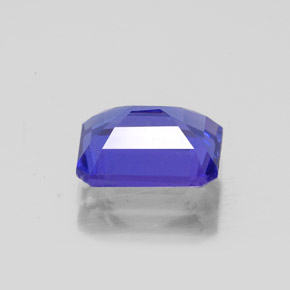 1.77캐럿 천연 바이올렛 블루 탄자나이트, 에메랄드 컷, 8×6.1 mm, VS