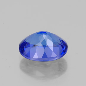 1.60캐럿 천연 바이올렛 블루 탄자나이트, 타원형 컷, 8.2×6.1 mm, VVS-VS