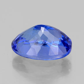 2.73캐럿 천연 바이올렛 블루 탄자나이트, 타원형 컷, 10×7 mm, VVS-VS