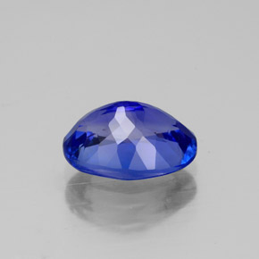 2.42캐럿 천연 바이올렛 블루 탄자나이트, 타원형 컷, 9.6×7 mm, VVS