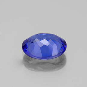 2.43캐럿 천연 바이올렛 블루 탄자나이트, 타원형 컷, 9.8×7.7 mm, IF