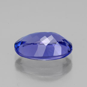 2.75캐럿 천연 바이올렛 블루 탄자나이트, 타원형 컷, 10.7×7.4 mm, VVS