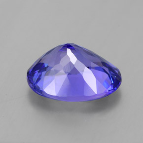2.26캐럿 천연 바이올렛 블루 탄자나이트, 타원형 컷, 9.4×7.1 mm, VVS-VS