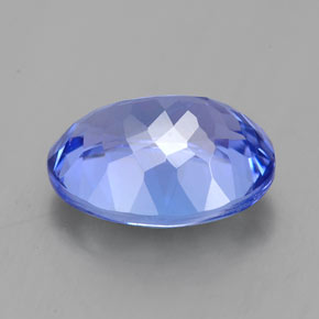2.92캐럿 천연 바이올렛 블루 탄자나이트, 타원형 컷, 9.9×7.8 mm, IF
