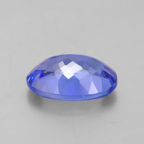 3.20캐럿 천연 바이올렛 블루 탄자나이트, 타원형 컷, 11×7.7 mm, IF