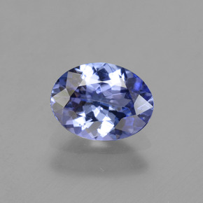 1.22캐럿 천연 미디엄 네이비 블루 탄자나이트, 타원형 컷, 8×6.1 mm, VVS-VS