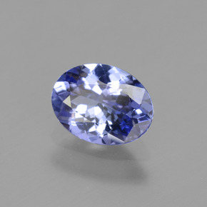 1.22캐럿 천연 미디엄 네이비 블루 탄자나이트, 타원형 컷, 8×6.1 mm, VVS-VS