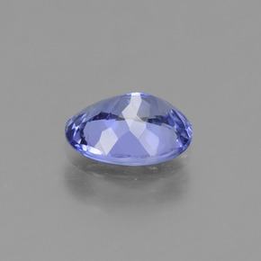 1.22캐럿 천연 미디엄 네이비 블루 탄자나이트, 타원형 컷, 8×6.1 mm, VVS-VS
